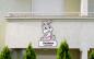 Preview: Geburtstafel Hase grau - personalisierbar - 70x100cm